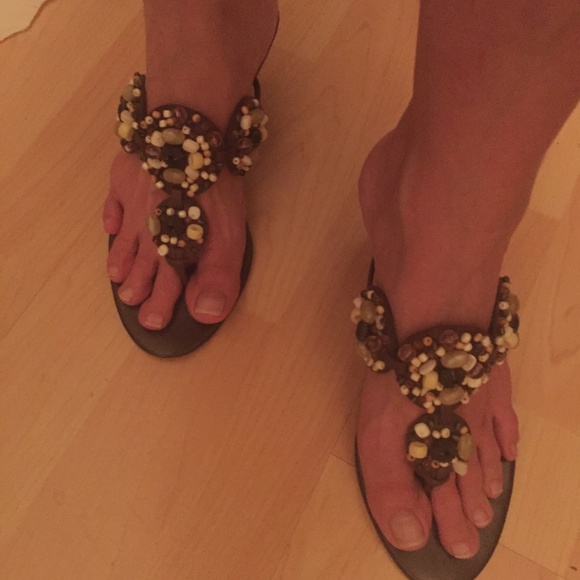 Franco Sarto - Unique Beaded Classy Sandal - Picture 6 of 6